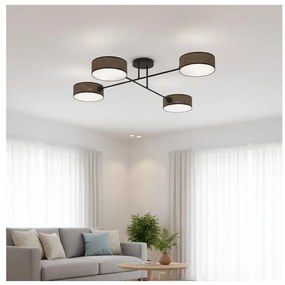 Felületre szerelhető csillár MAGA 4xE14/10W/230V barna