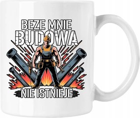 Bögre Nélkülem Építő Mém Fehér 330ml