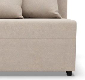 Nobu sarokkanapé, bársony, univerzális oldal, bézs