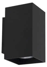 2 db modern fekete négyzet alakú fali lámpa szett 2-lámpás - Sandy