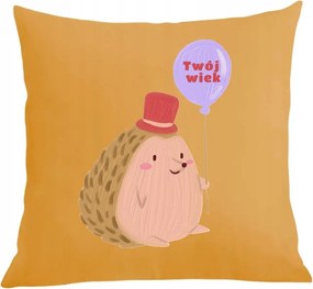 Szülinapi párna párnahuzat Süni Életkor Ajándék