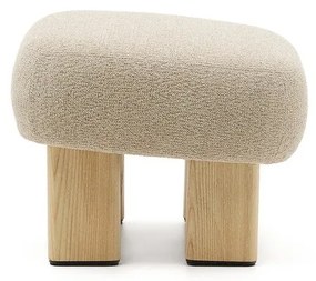 Bézs zsenília lábtartó Nema – Kave Home