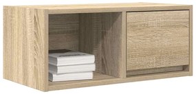 sonoma tölgy színű szerelt fa fali TV-szekrény 60x31x25,5 cm
