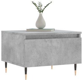 2 db betonszürke szerelt fa dohányzóasztal 50 x 46 x 35 cm