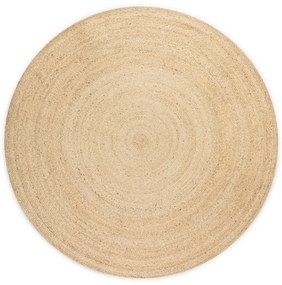 Natúr színű kétoldalas kerek juta szőnyeg ø 100 cm Braided Ivory – Hanse Home