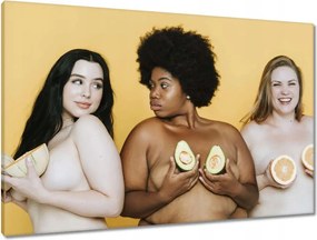 Vászonkép 90x60 Csinos nők Csajok Nagymamák