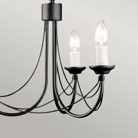 Elstead Lighting CARISBROOKE CB3-BLACK Csillár 3x60W/E14