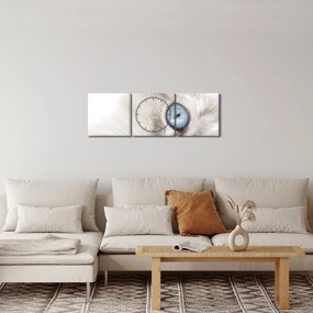Kép - Kék szemű macska (órával) (90x30 cm)