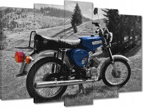 Vászonkép 70x50 Kék Simson S51