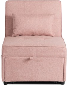 Dönthető, alvófunkciós fotel iberis 67 cm rózsaszín, fotel