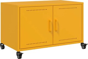 vidaXL mustársárga acél TV-szekrény 68 x 39 x 43,5 cm