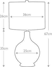 Elstead Lighting Orb ORB-CLEAR-PN-BLK Asztali lámpa 1x60W/E27