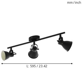 Eglo 98399 - LED Spotlámpa SERAS 3xGU10/3,3W/230V