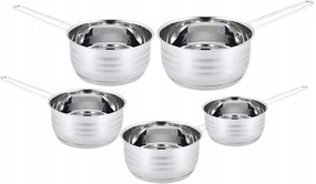 Rozsdamentes acél edénykészlet indukciós gáz szett 5 db-os Eisenbach