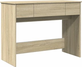 vidaXL sonoma tölgy színű fésülködőasztal tükörrel 100x45x76 cm