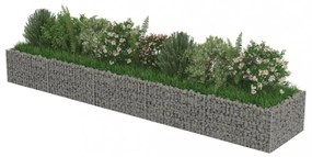 horganyzott acél gabion magaságyás 450 x 90 x 50 cm