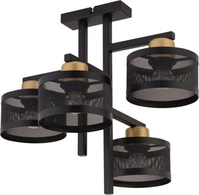 SIGMA LIGHTING 32135 OFF Ernyős Mennyezeti Lámpa Fekete, Arany E27 IP20