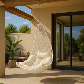 Natal Easy kerti függőfotel fehér rögzítő készlettel