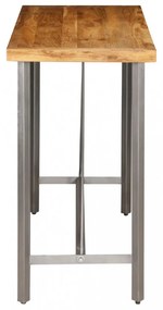 tömör újrahasznosított tíkfa bárasztal 120x58x106 cm