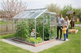 üvegház LANITPLAST LIMES Viva V6/2 1,97x2 m tiszta üveg 3 mm LG4696
