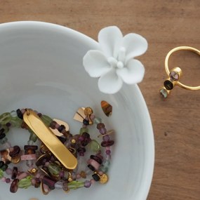 Fehér porcelán tál FLOWER