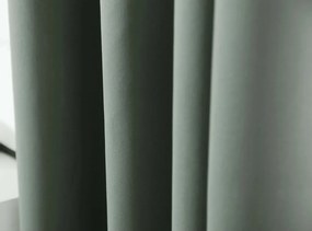 Szürkészöld függöny OXFORD 140x250 cm Felfüggesztés: Hullámos sínszalag