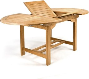 DIVERO Kerti asztal széthúzható 120-170 cm tíkfa