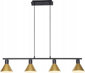 Függőlámpa E27 4x40W matt fekete szín 3160 Alvaro Rabalux