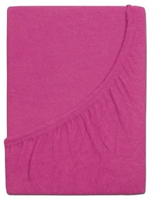 Frottír lepedő kiságyba EXCLUSIVE 70x140 cm bíbor