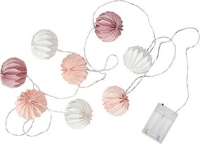 HANAMI LED-es égősor, fehér-rózsaszín 8 égő