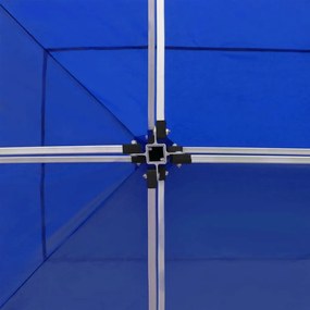 Kék összecsukható alumínium rendezvénysátor 6 x 3 m