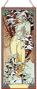 Alfons Mucha - Tél (2) üvegkép, falikép