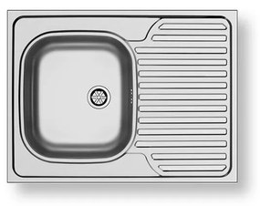 Pyramis 101041501 - CORE konyhai mosogató 80x60 cm, selyemfényű