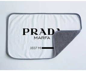Fekete-fehér mikroszálas törölköző 45x70 cm Prada – Really Nice Things