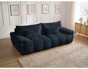 Sötétkék zsenília kanapé 264 cm Ivane – Bobochic Paris