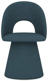 Petróleum színű kárpitozott étkezőfotel Kalo – Makamii