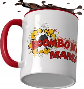 Piros Bögre Anyák napi ajándék Bomba Anya eredeti Szuper minőség