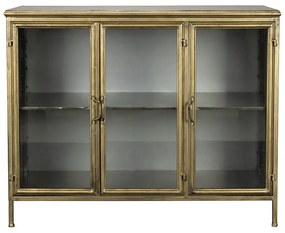 Aranyszínű fém tálalószekrény 100x80x38,5 cm Gertlush – Dutchbone