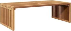 vidaXL Kerti Oldal Asztal Barna 110 x 55 x 35,5 cm Tömör Teakfa