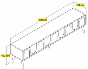 TV asztal Lyon Cream