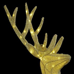 Rénszarvas család 3 pcs Meleg fehér 68 x 26 x 127 cm szövet