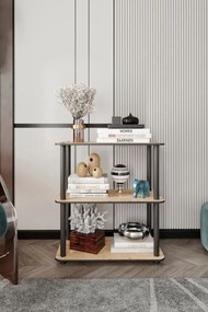 Bookcase könyvespolc, tölgy, 30 cm