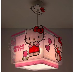 Dalber 73262 - HELLO KITTY gyerekszoba csillár 1xE27/15W/230V rózsaszín