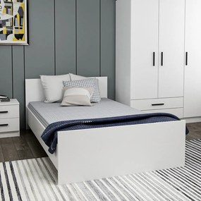 Fehér egyszemélyes ágy 120x200 cm Kale – Kalune Design