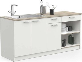 Konyhaszekrény COOKING tölgy/fehér