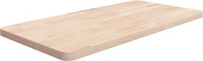 vidaXL kezeletlen tömör fa fürdőszobai pult 80 x 40 x 2,5 cm