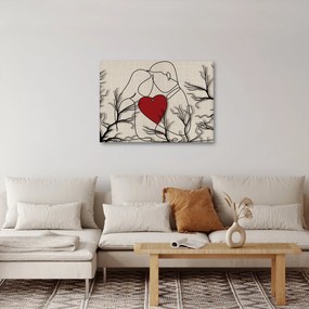 Kép - egy szerelmes pár (70x50 cm)