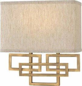 Hinkley Lighting LANZA HK-LANZA2-BR Fali lámpa 2x60W/E14