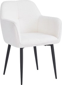 Étkezőszék, fehér/fekete, SENER