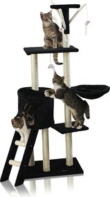 Kaparófa macskáknak Hawaj 138 cm fekete